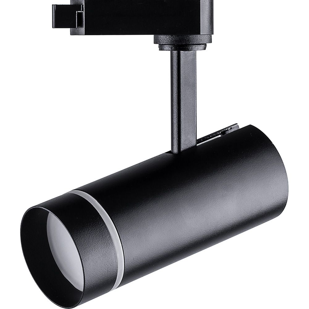 Трековые светодиодные светильники Светодиодный светильник Feron AL106 трековый на шинопровод 12W 4000K 80 градусов черный 32445 