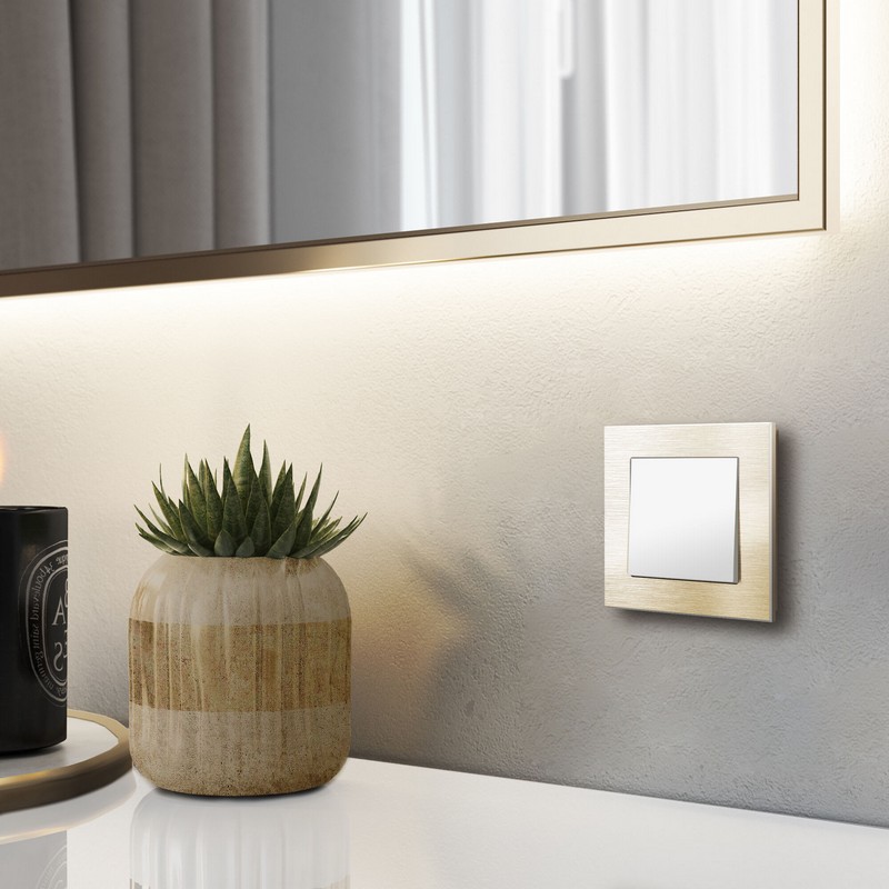 Рамки Werkel Aluminium Рамка Werkel Aluminium на 1 пост (шампань алюминий) W0011711