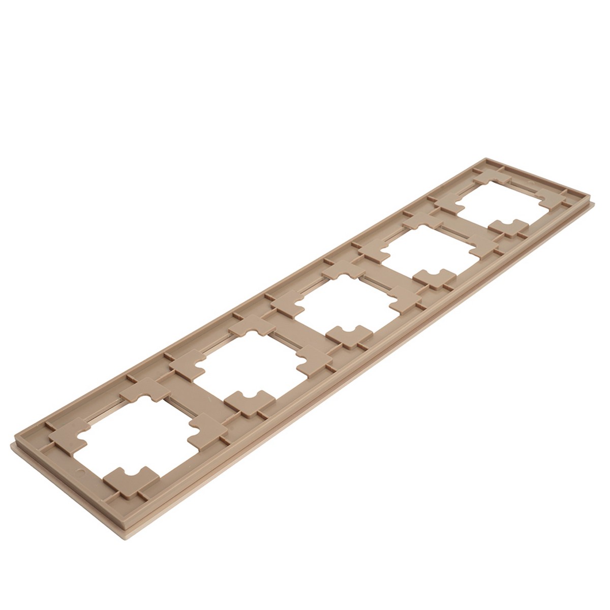 Катрин - Розетки и выключатели Stekker Рамка 5-местная металл STEKKER MFR00-7005-02 Катрин шампань 50026