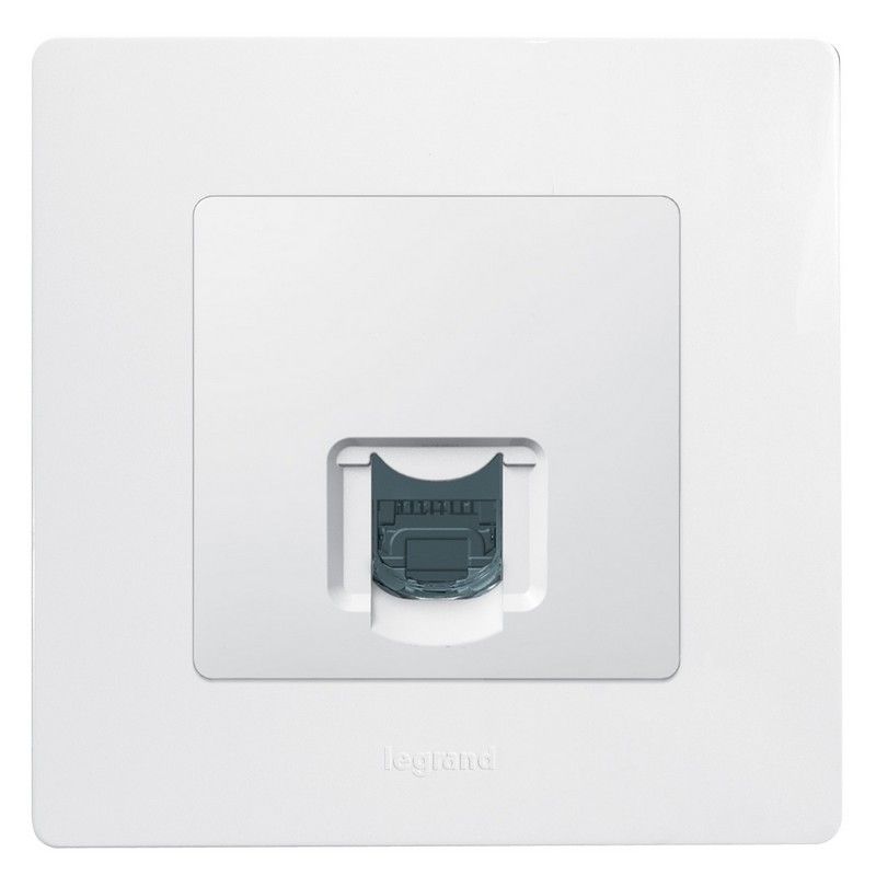 Legrand Etika Белый Розетка компьютерная Legrand Etika белый (RJ45) 1-ая 5 кат. UTP 672241