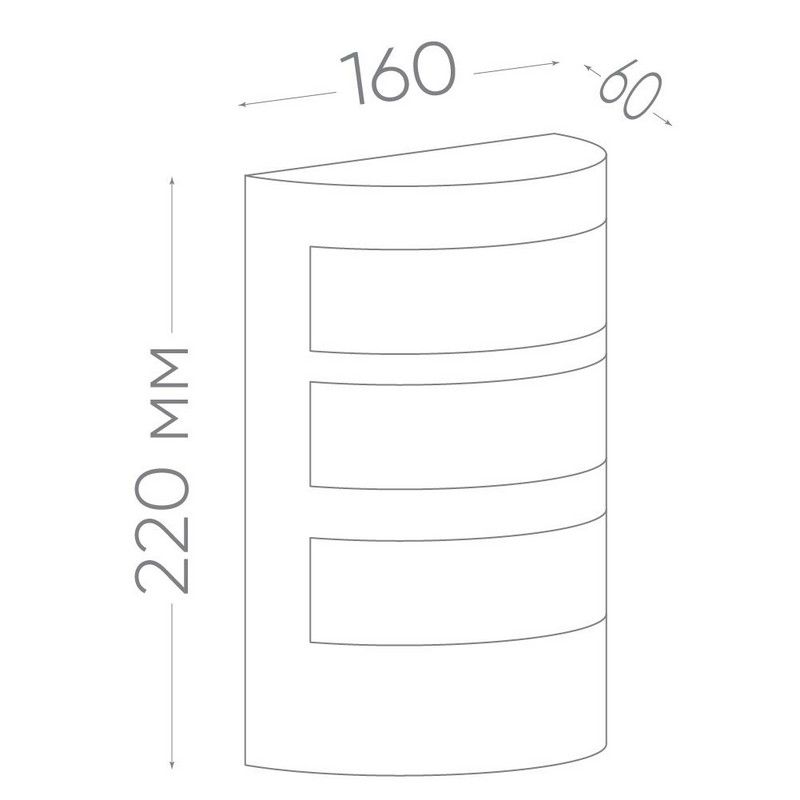 Уличные настенные светильники Светильник садово-парковый Feron DH017 на стену E27 230V сталь 11879 