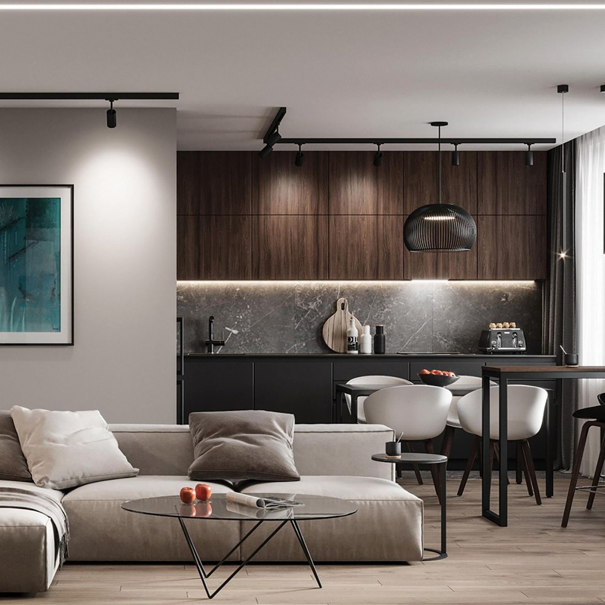 Трековые светодиодные светильники Светильник Feron AL198 трековый на шинопровод GU10 черный с антибликовой сеточкой 48940 