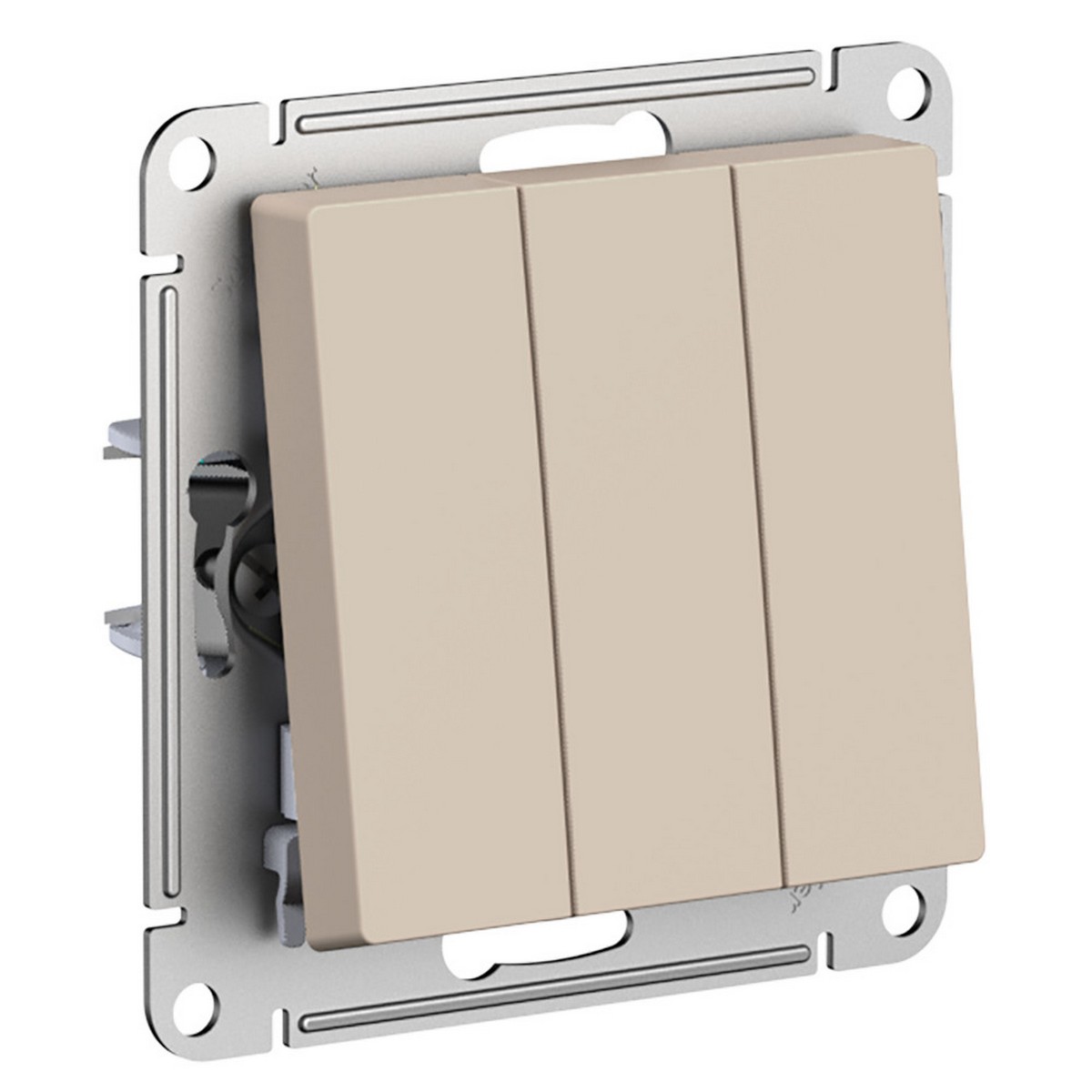 AtlasDesign Песочный Выключатель Systeme Electric AtlasDesign Песочный 3-клавишный ATN001231