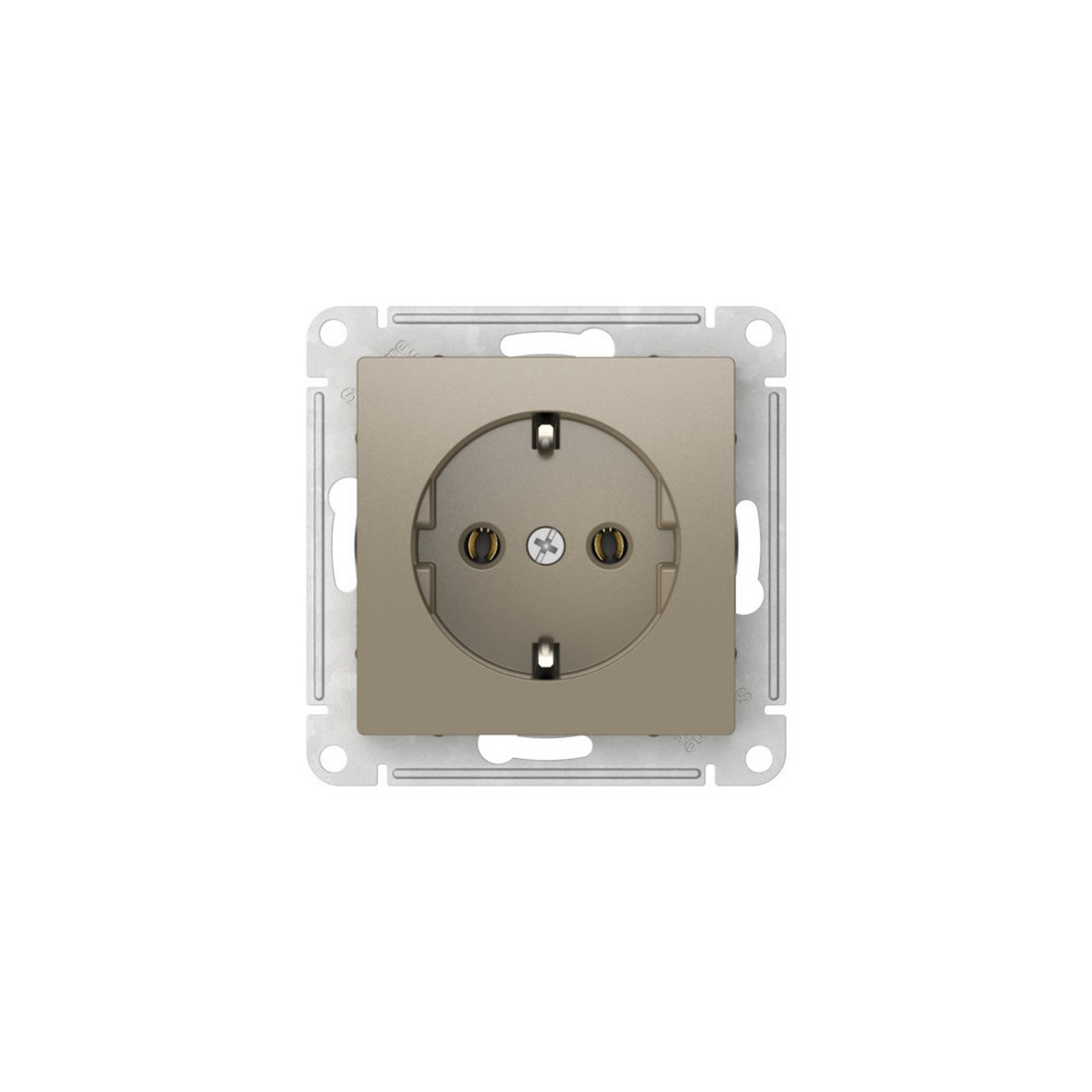 AtlasDesign Шампань Розетка SE AtlasDesign Шампань с заземлением быстрозажим. клем. ATN000543S