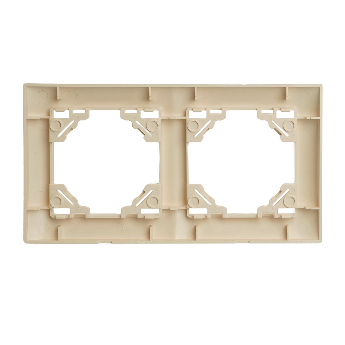 Эрна - Розетки и выключатели Stekker Рамка STEKKER 2-местная Эрна Элегант слоновая кость PFR00-9012-02 49667