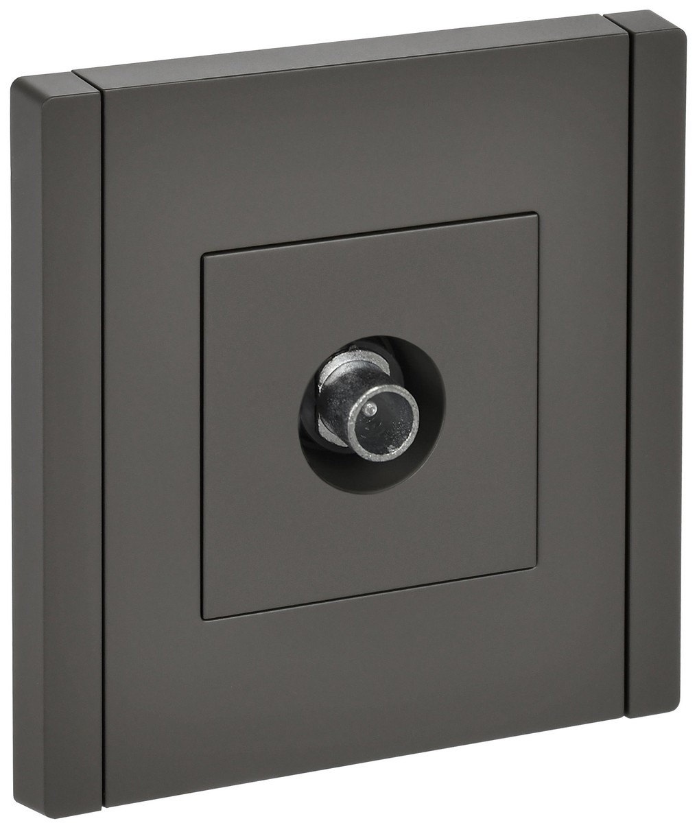 IEK FORTE&PIANO Серый Розетка IEK FORTE&PIANO Серый TV проходная FP329