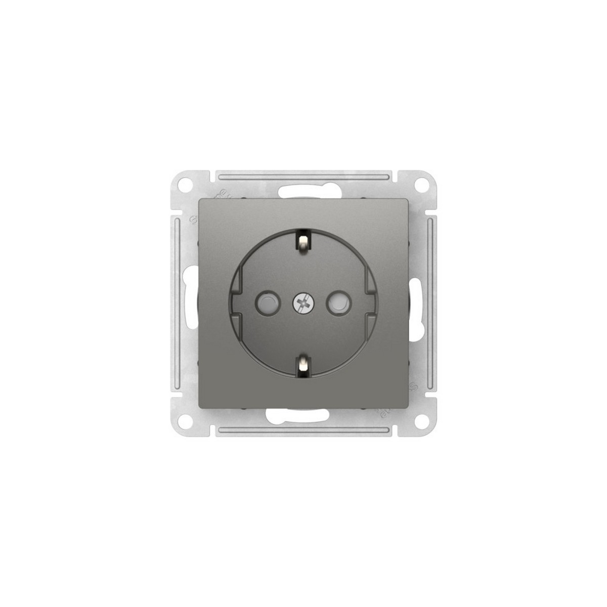 AtlasDesign Сталь Розетка SE AtlasDesign Сталь с заземлением со шторками быстрозажим. клем. ATN000945S