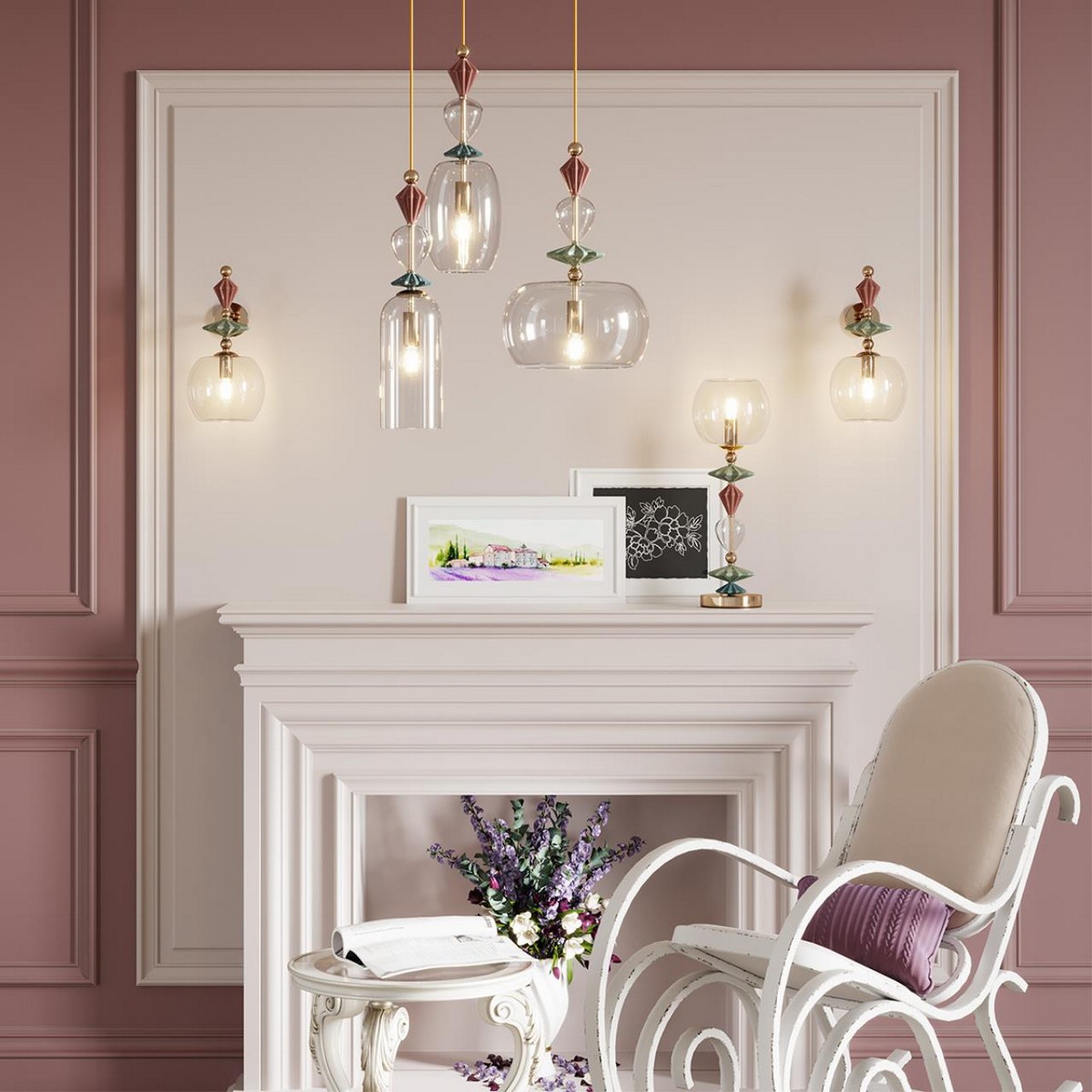 Настольные лампы Настольная лампа ODEON LIGHT 4855/1T BIZET 