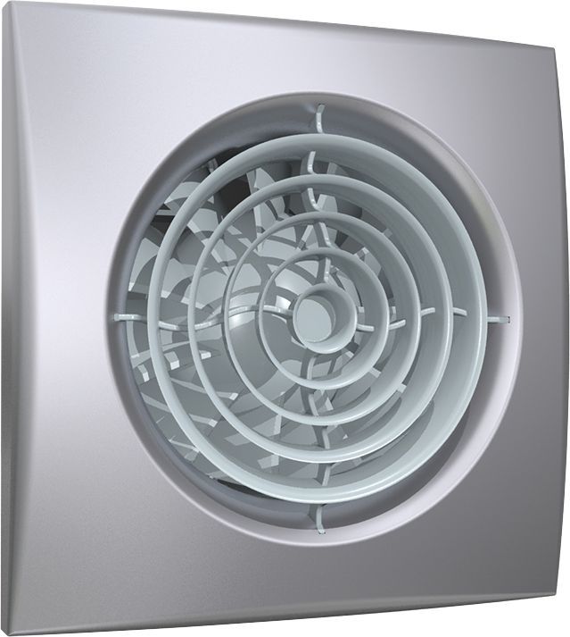Вентилятор вытяжной DiCiti AURA 4C 8.4 Вт gray metal с обратным клапаном 100 мм