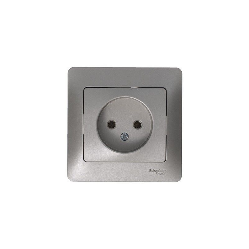 Glossa Платина Розетка Systeme Electric Glossa Платина с-з GSL001243