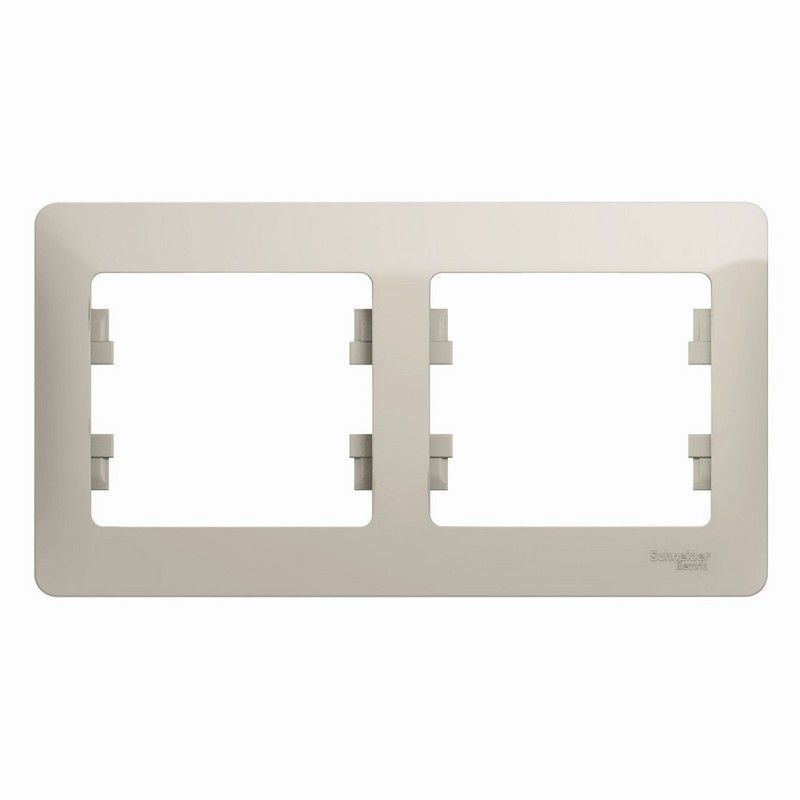 Glossa Молочный Рамка Systeme Electric Glossa Молочная 2-ая горизонтальная GSL000902