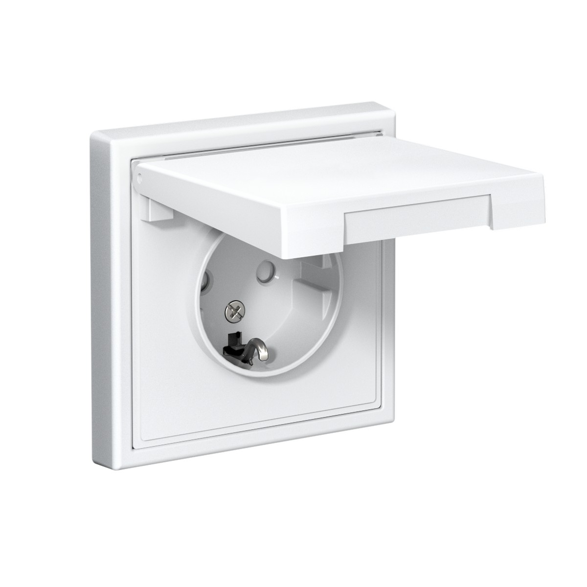 ArtGallery Лотос Розетка Systeme Electric ArtGallery Лотос с заземл. со шторк. с крышкой 16А IP20 GAL001346