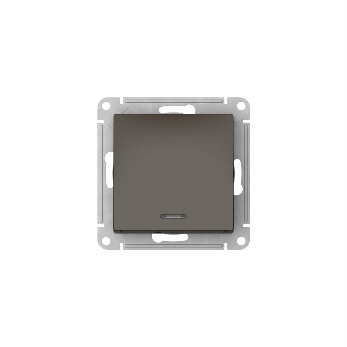 AtlasDesign Мокко Выключатель SE AtlasDesign Мокко 1-клавишный с подсветкой быстрозажим. клем. ATN000613S