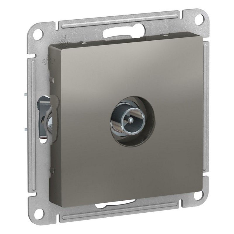 AtlasDesign Сталь Розетка TV Systeme Electric AtlasDesign Сталь проходная 4DB, ATN000992