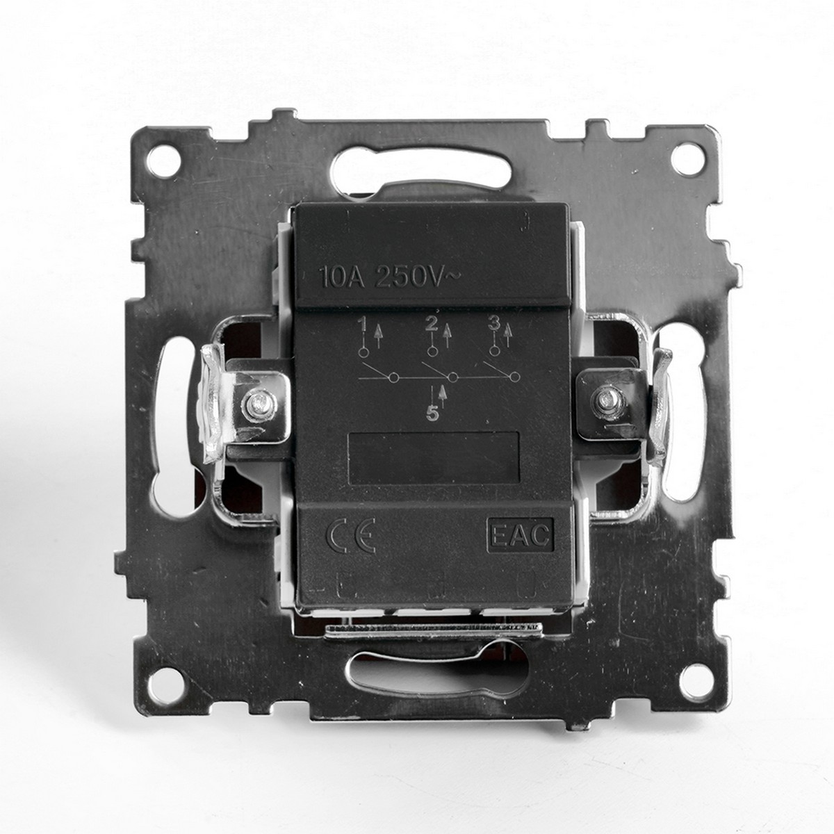 Катрин - Розетки и выключатели Stekker Выключатель 3-клавишный STEKKER GLS10-7108-04 250V 10А Катрин шоколад 49175