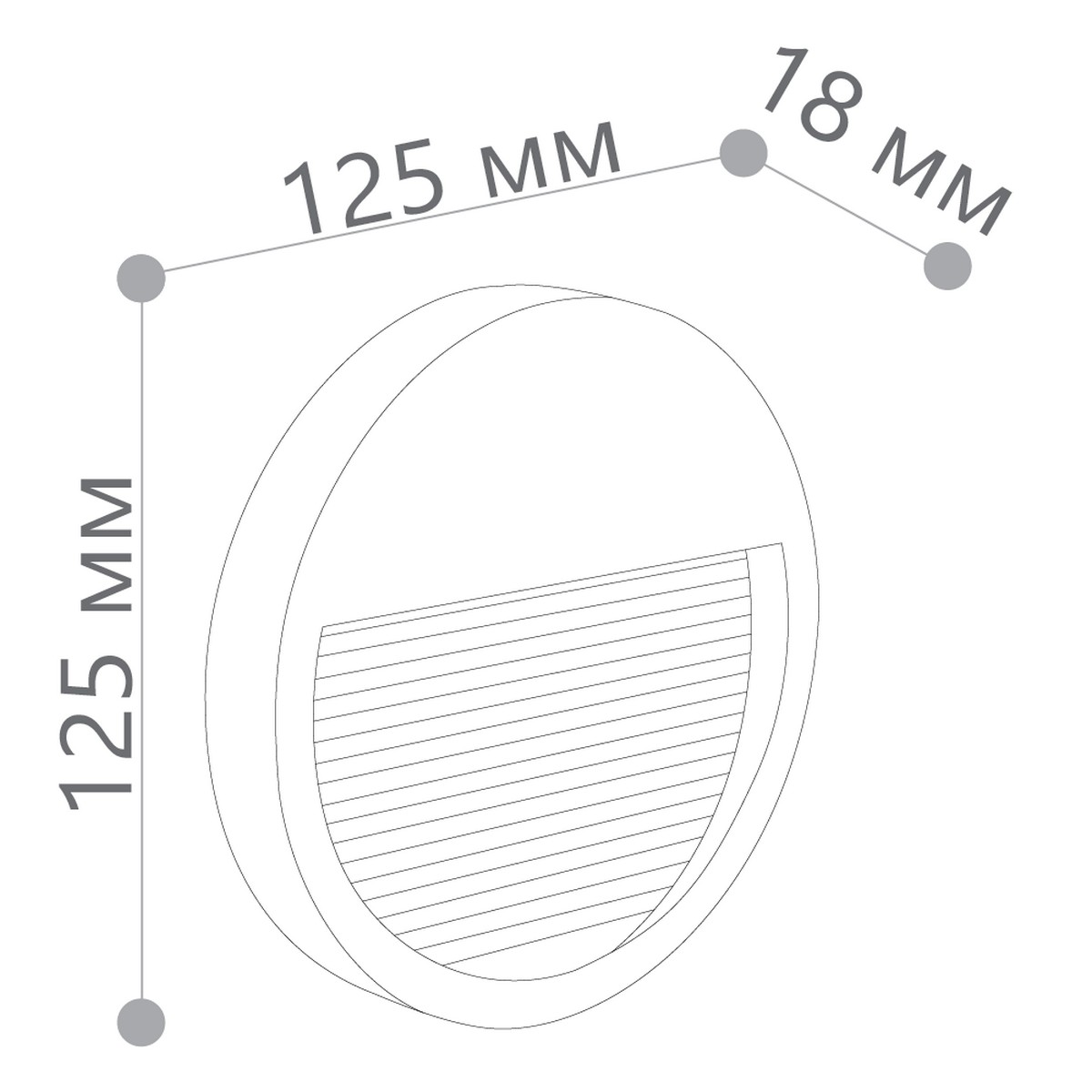 Встраиваемые светодиодные светильники Светодиодный светильник для лестницы Feron DH203 5W 4000K IP65 черный 41162 