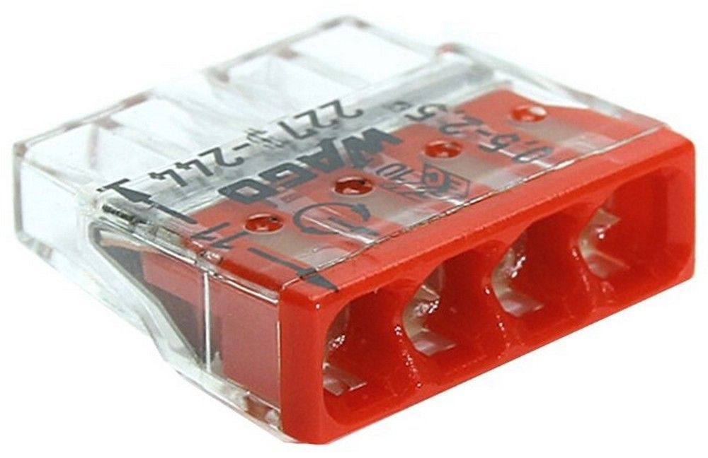 WAGO клемма с пастой 2273-244 4Х2,5мм2 медь-алюминий