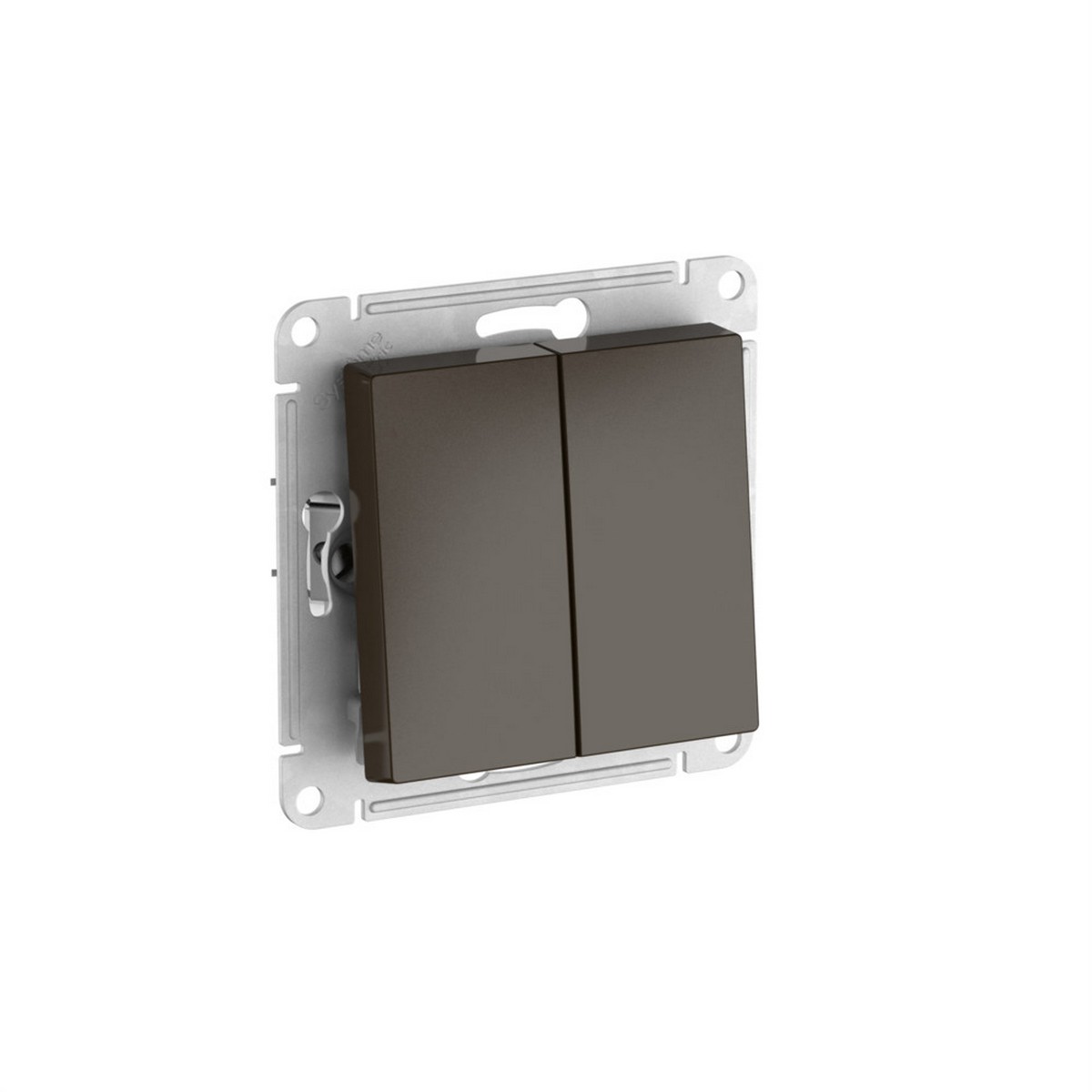AtlasDesign Мокко Выключатель SE AtlasDesign Мокко 2-клавишный быстрозажим. клем. ATN000651S