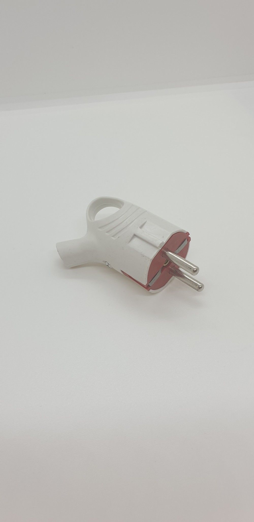 Вилка Smartbuy с/з угловая с кольцом белая