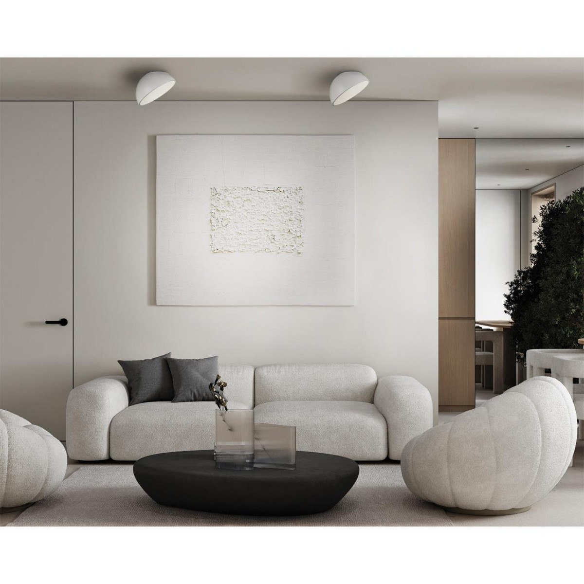 Накладные светодиодные светильники Потолочный светильник СОНЕКС 7657/11L PLUTO WHITE 