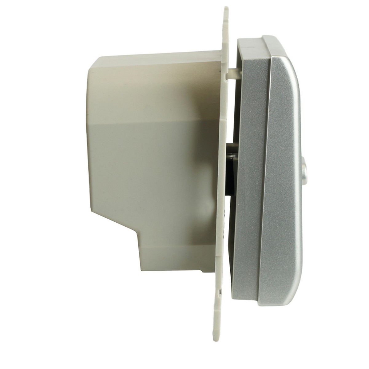 Катрин - Розетки и выключатели Stekker Терморегулятор механический STEKKER GLS00-7117-03 250V 3500W Катрин серебро 49742