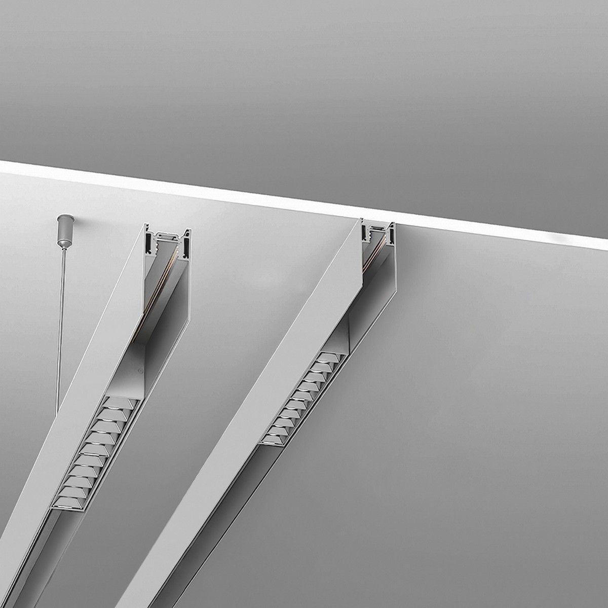 Трековые светодиодные светильники Шинопровод Feron для магнитных трековых  светильников белый 2м CABM1000 41962 