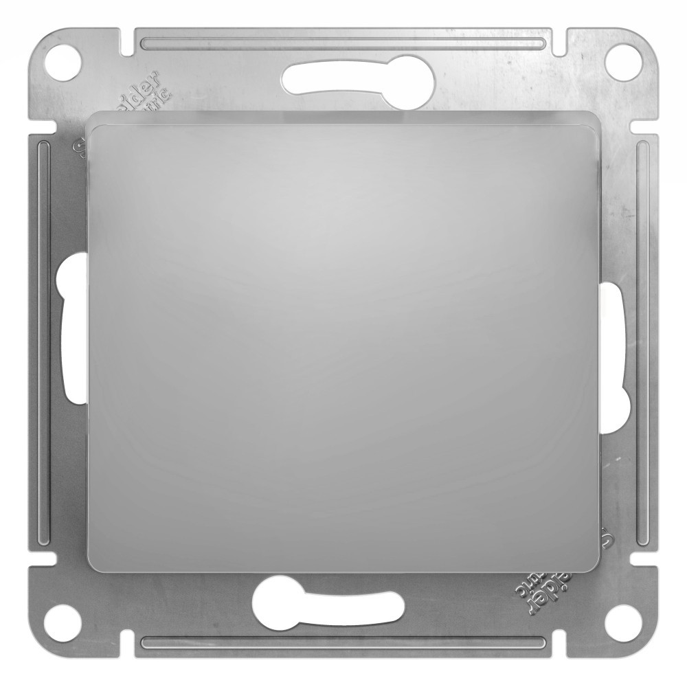 Glossa Алюминий Кнопка Systeme Electric Glossa Алюминий нажимная, сх.1 GSL000315