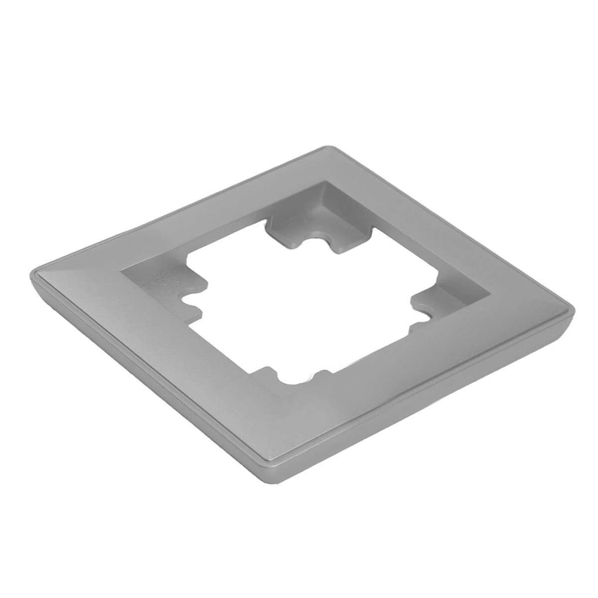 Катрин - Розетки и выключатели Stekker Рамка STEKKER 1-местная Катрин пластик серебро PFR00-7001-03 39797