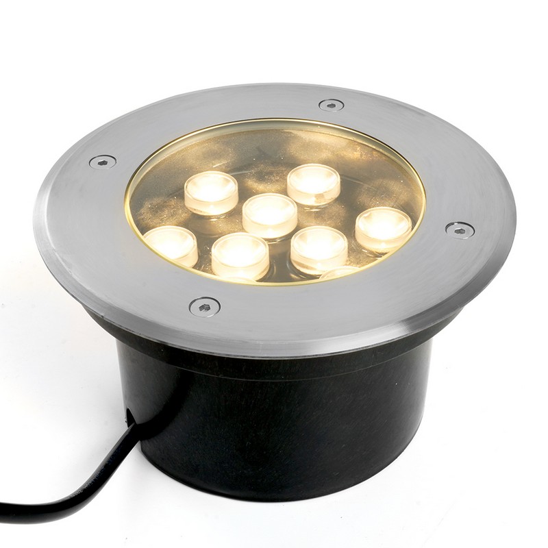Светодиодный светильник тротуарный (грунтовый) Feron SP2803 10W 12V 3000К IP67 48469
