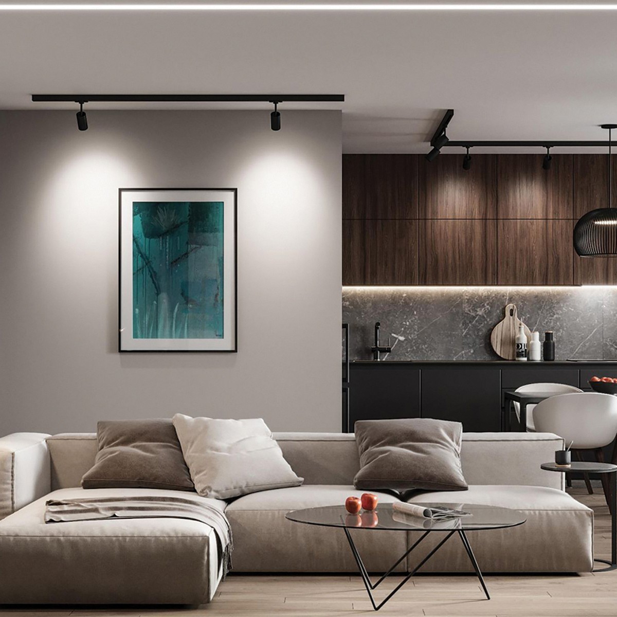 Трековые светодиодные светильники Светодиодный светильник Feron AL103 трековый на шинопровод 40W 2700K 35 гр. белый, 3х фазный MarketBright 51005 