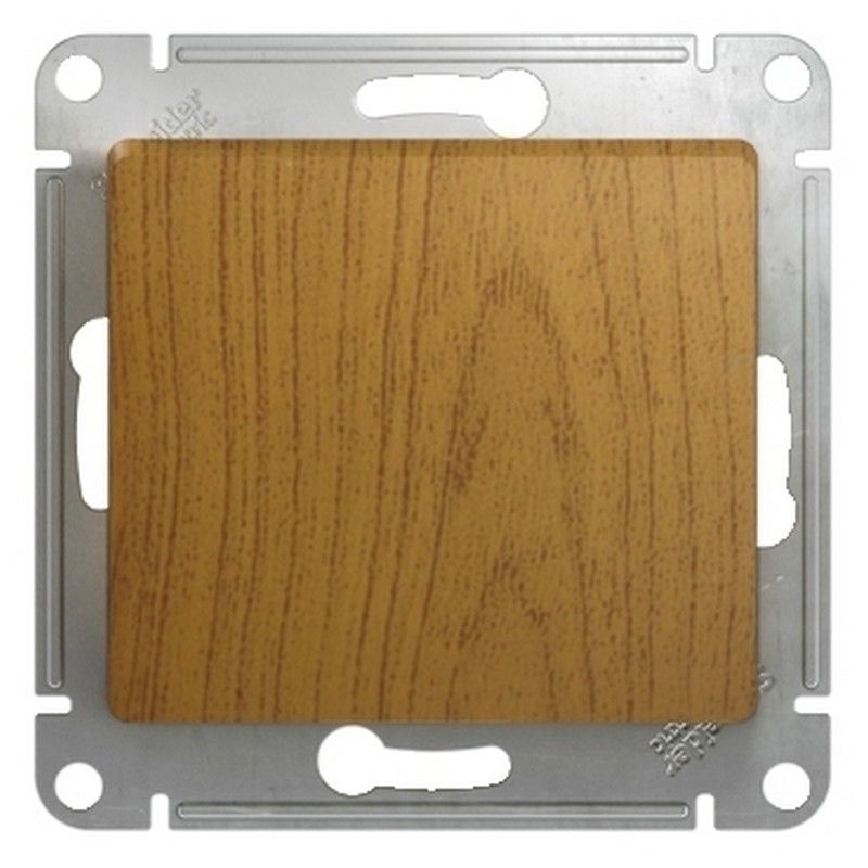Glossa Дуб Кнопка Systeme Electric Glossa Дерево Дуб нажимная, сх.1 GSL000515
