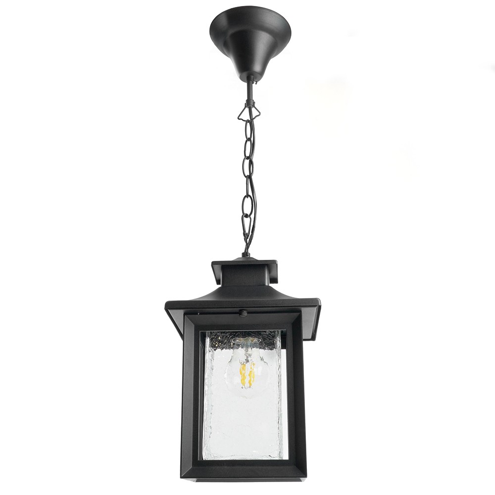 Уличные светильники на цепочке Светильник садово-парковый Feron PL555 на стену вниз 60W E27 230V черный 48335 