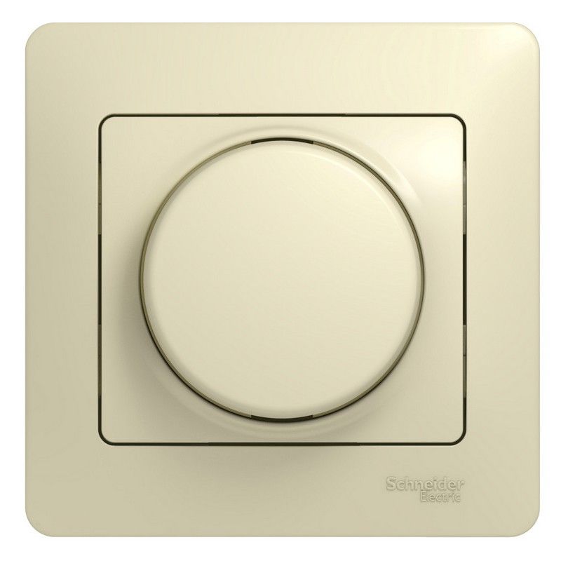 Glossa Бежевый Светорегулятор (диммер) Systeme Electric Glossa Бежевый поворотный, 300Вт  GSL000234