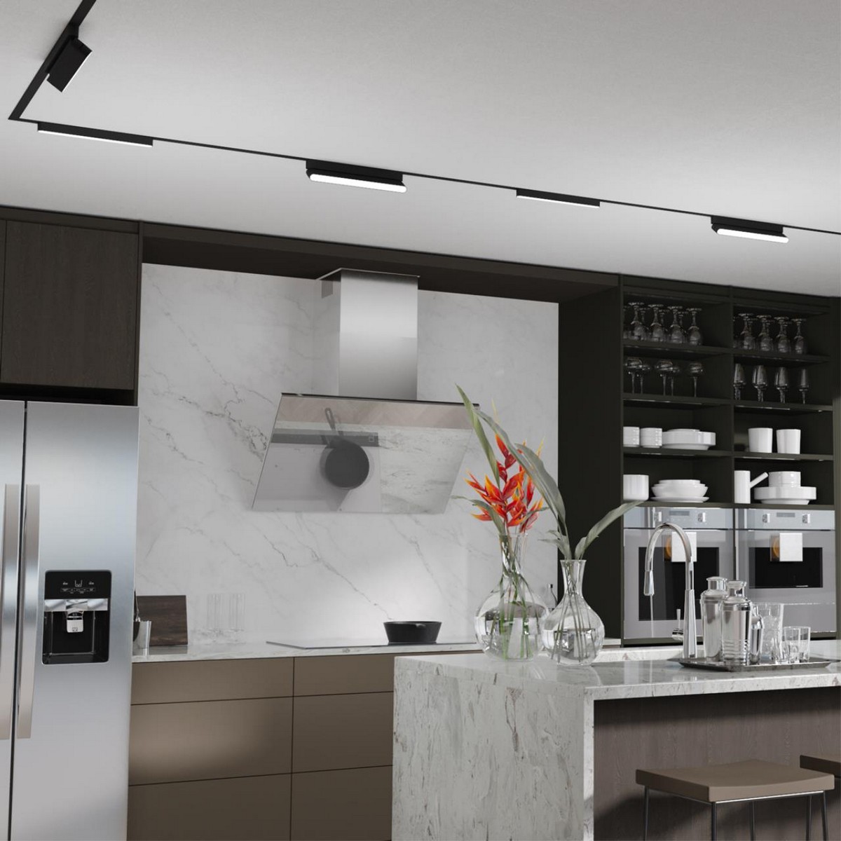 Трековые светодиодные светильники Драйвер для накладного шинопровода NOVOTECH 359068 SMAL 