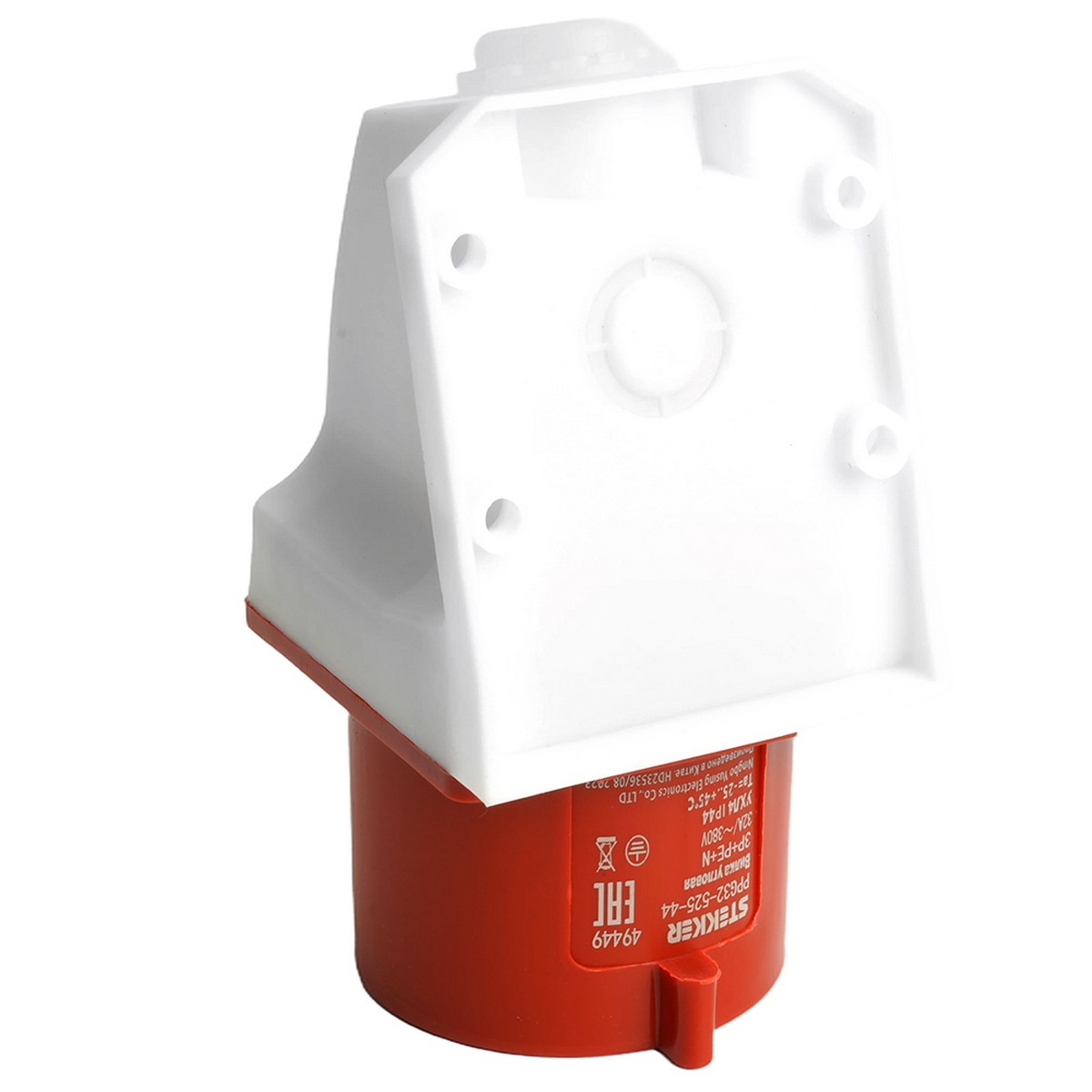 Силовые разъемы и вилки Вилка Stekker угловая ST-525 32А 380В 3P+PE+N IP44 PPG32-525-44 49449 