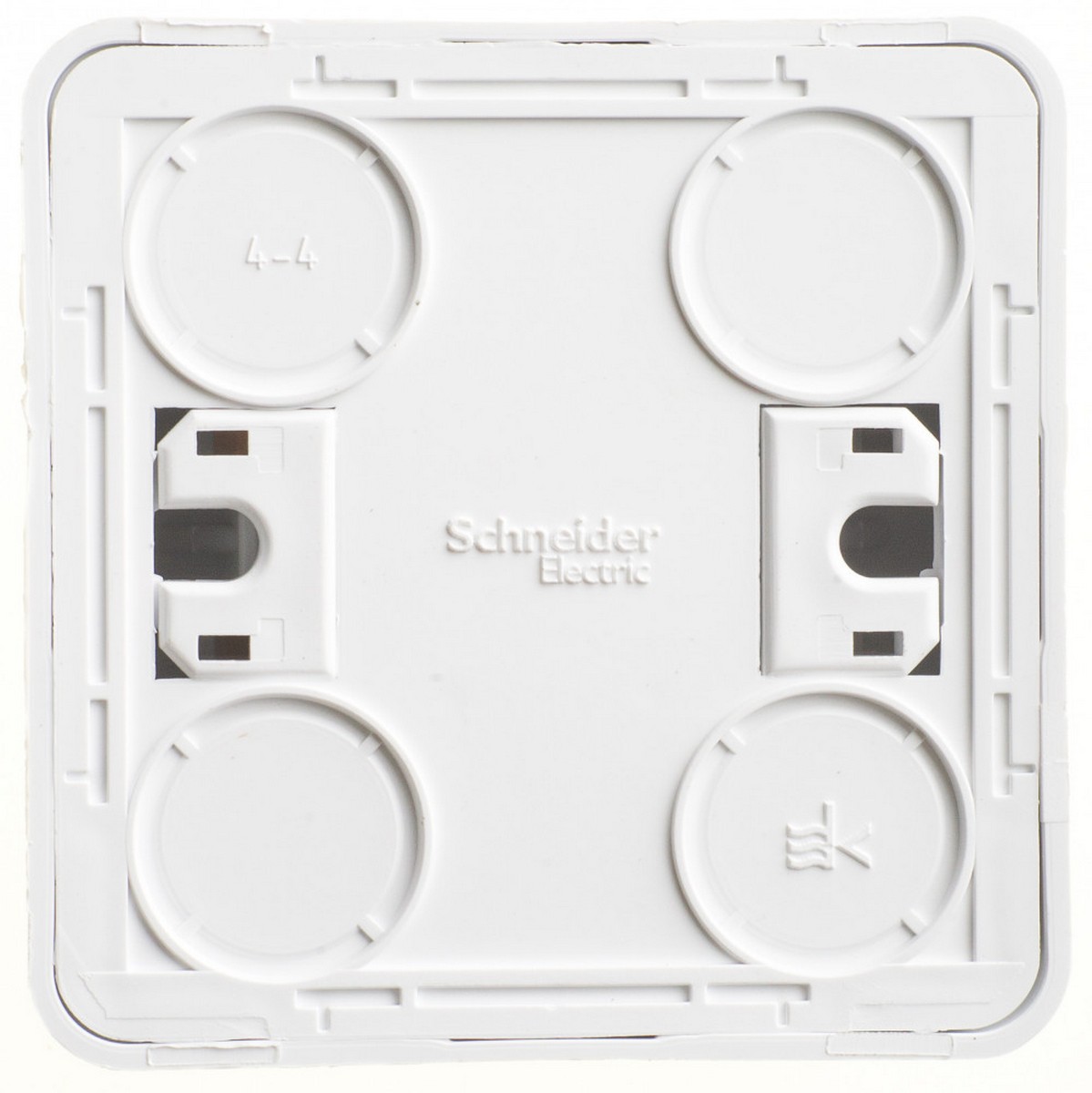 Этюд Белый Выключатель 1-клавишный Systeme Electric Этюд наружный Белый с подсветкой BA10-005B