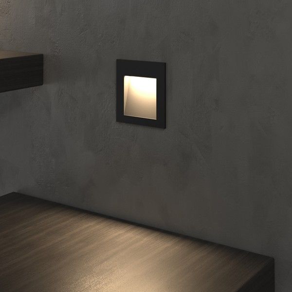 Встраиваемые светодиодные светильники Подсветка для лестниц Elektrostandard MRL LED 1103 чёрный 