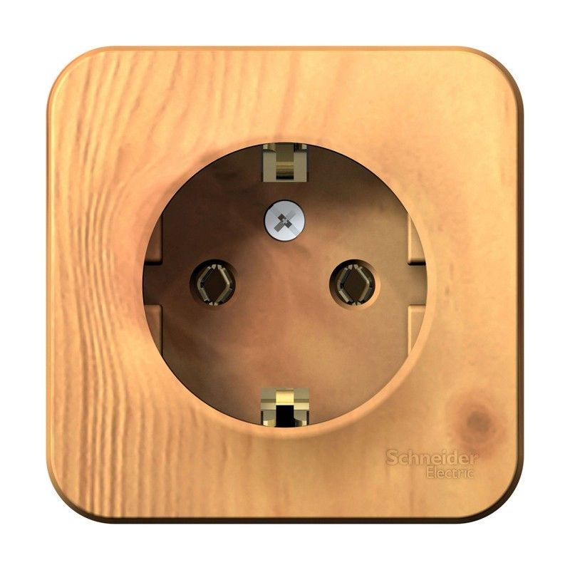 Blanca ясень розетки и выключатели Розетка SE Blanca с/з Ясень наружный без шторок BLNRA010105