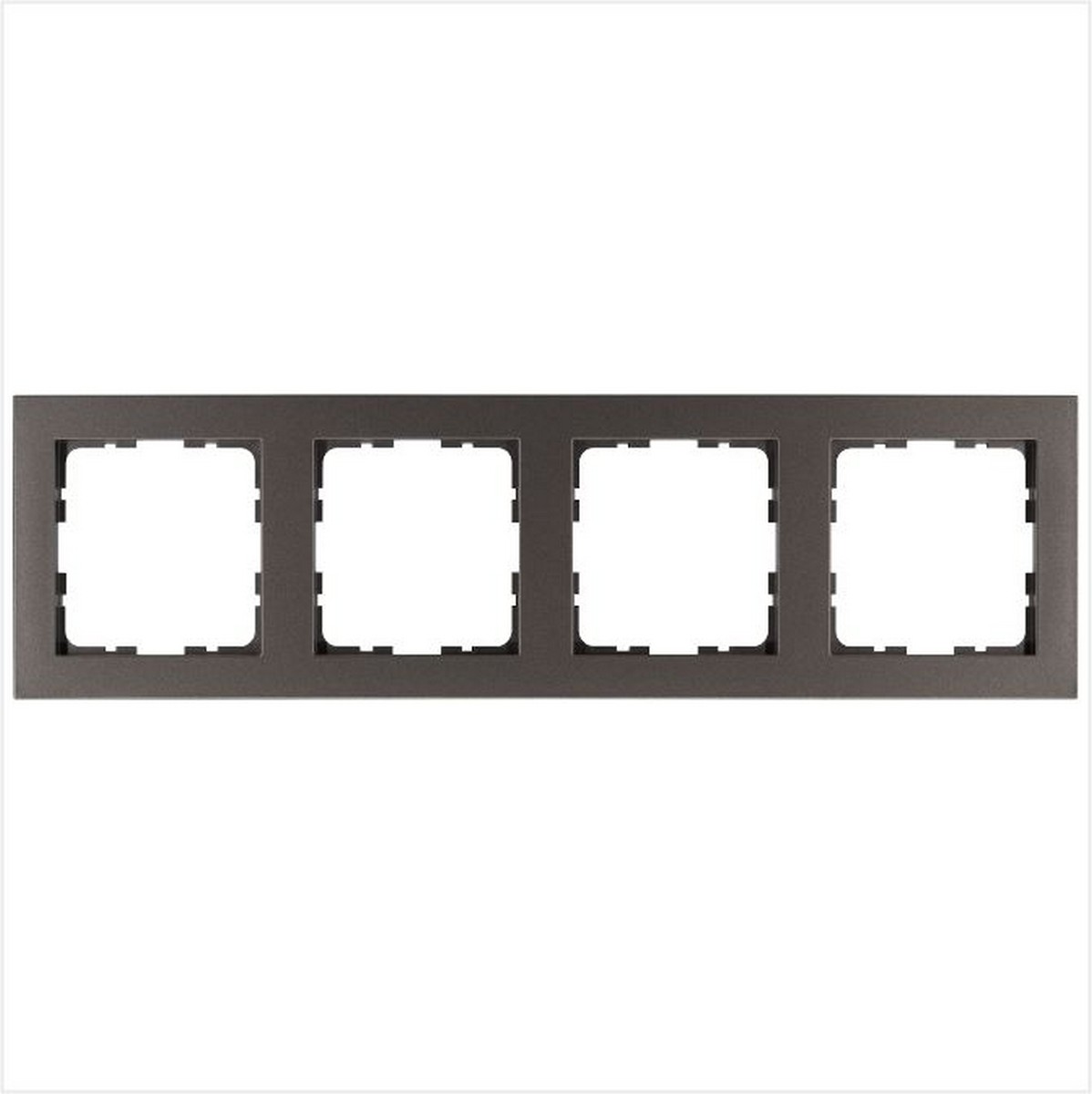 JASMART G - розетки и выключатели Рамка JASMART G-Classic 4-постовая Мокко G1004Z