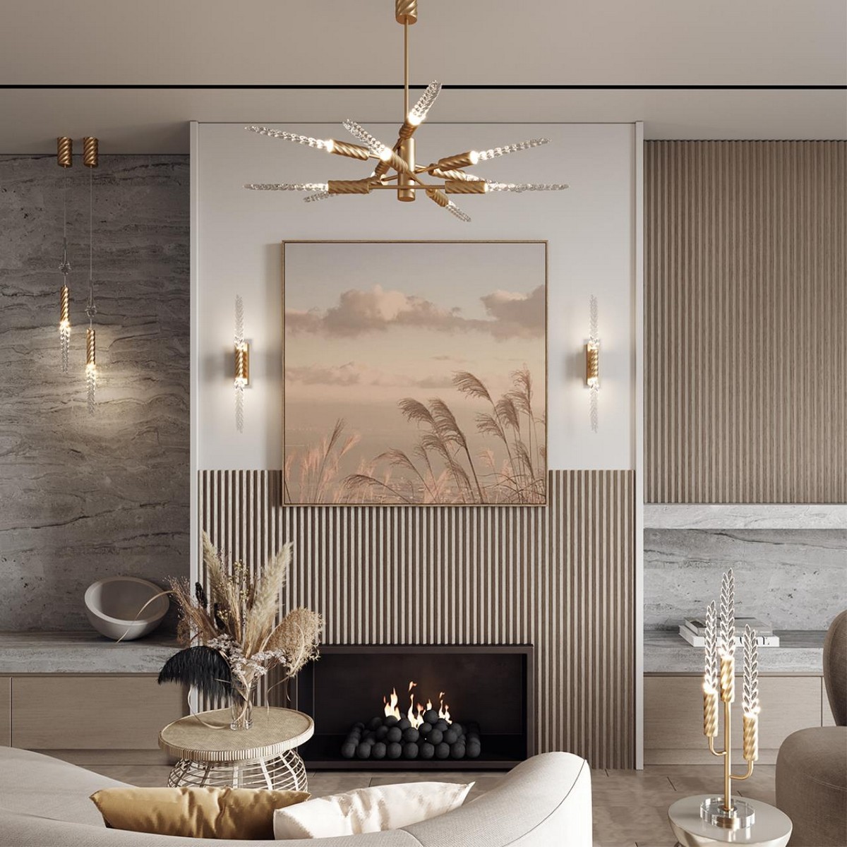 Бра Настенный светильник ODEON LIGHT EXCLUSIVE 5449/5WL KOLOS LED 