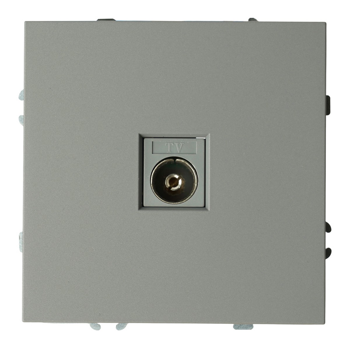 Эмили - Розетки и выключатели Stekker Розетка телевизионная 1-ая STEKKER Эмили RST00-5108-10 75 Ом 5-862МГц  платиново-серый soft touch 49953