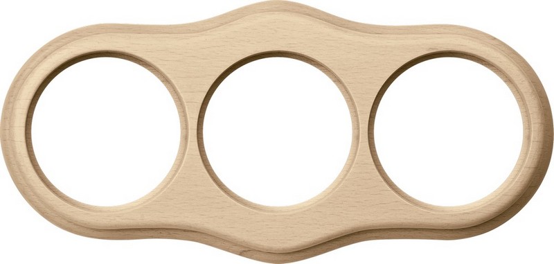 Werkel Ретро Рамка Werkel ретро WL20-frame-03 (светлый бук) на 3 поста