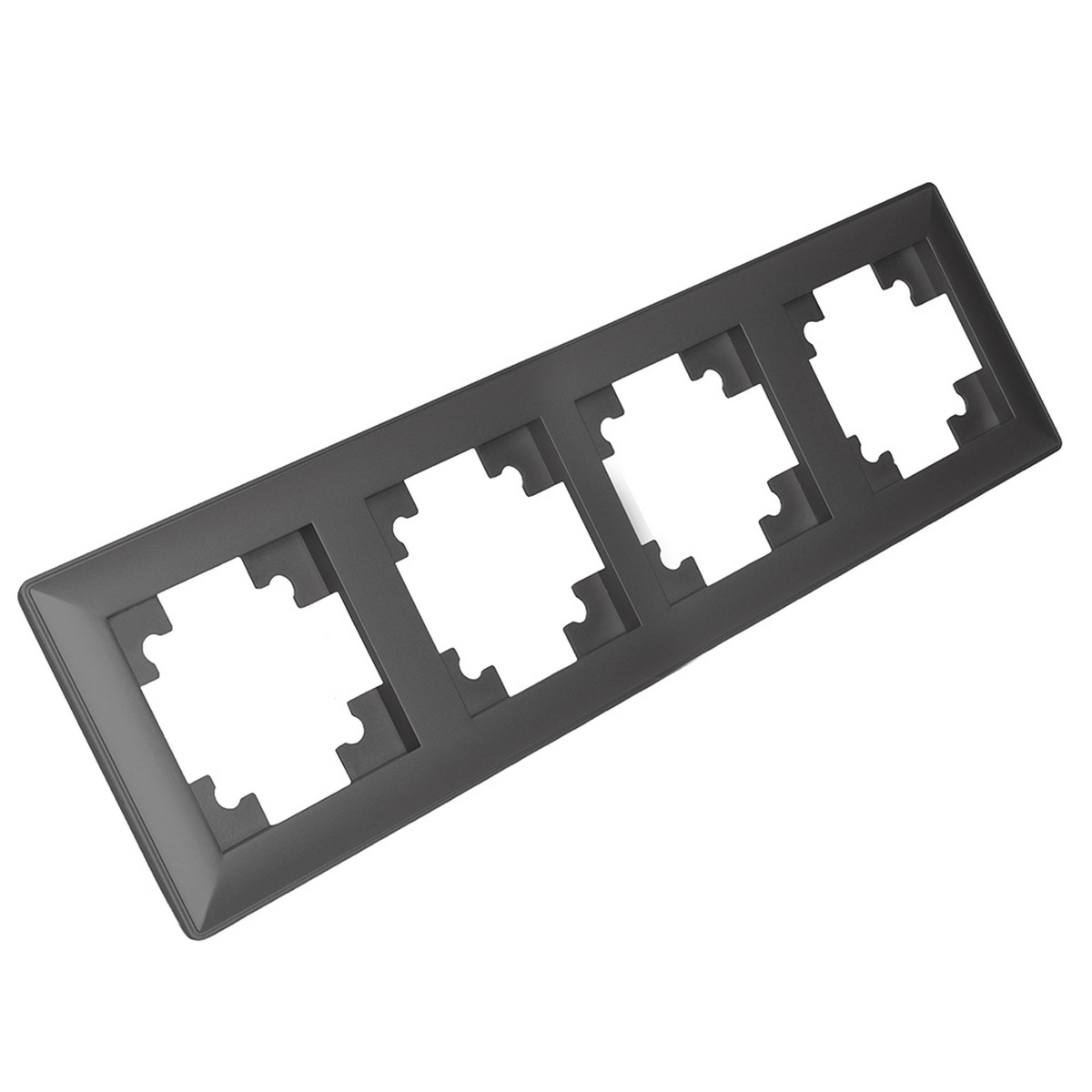 Катрин - Розетки и выключатели Stekker Рамка STEKKER 5-местная Катрин стекло графит PFR00-7005-06 39811