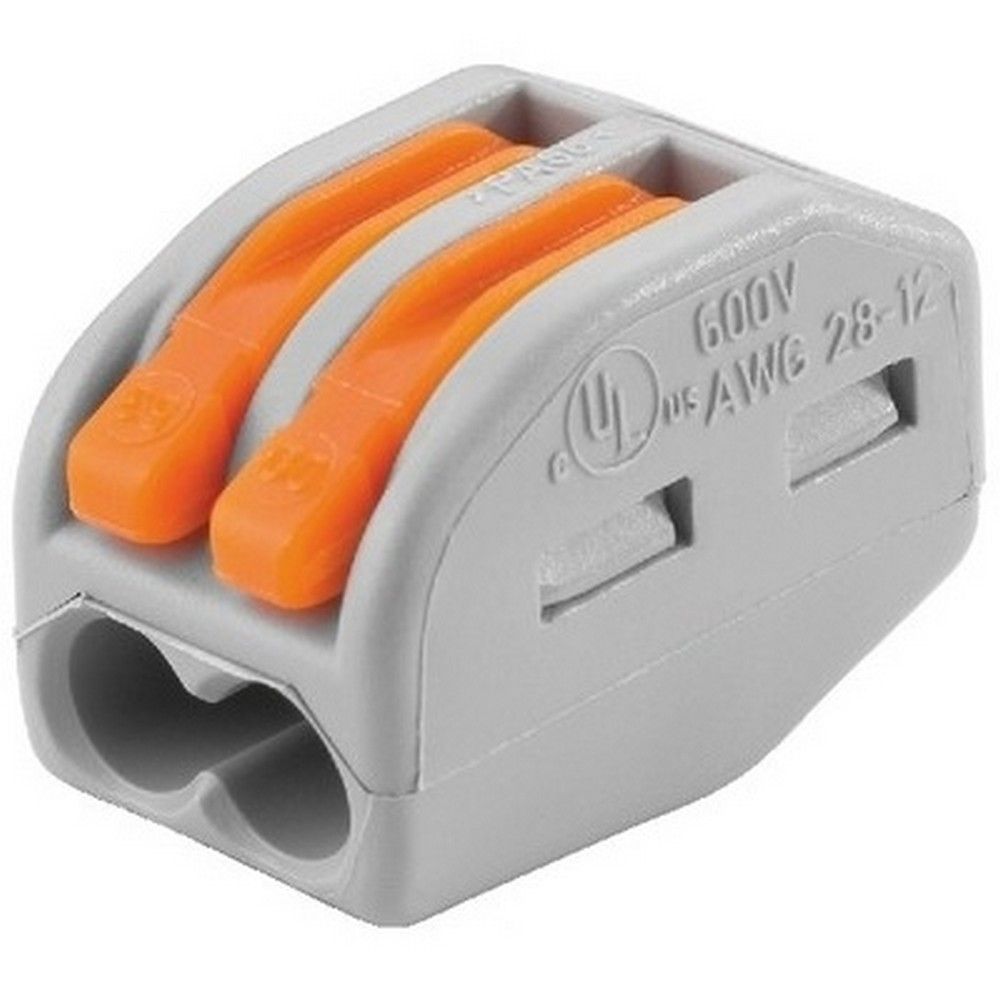 WAGO клемма с рычагами для 2-х медных проводов до 4 мм