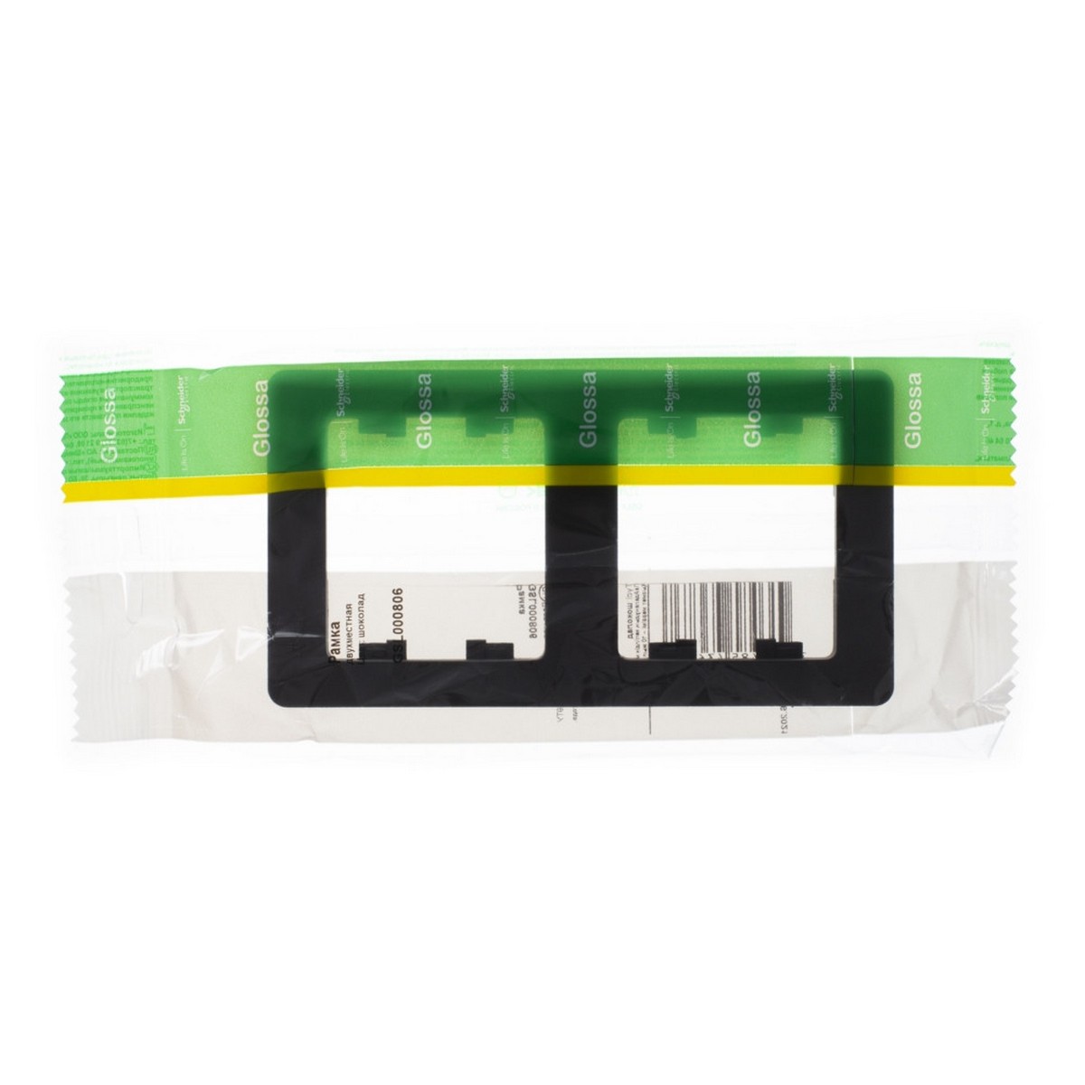 Рамка Systeme Electric Glossa Шоколад 2-я, вертикальная GSL000806