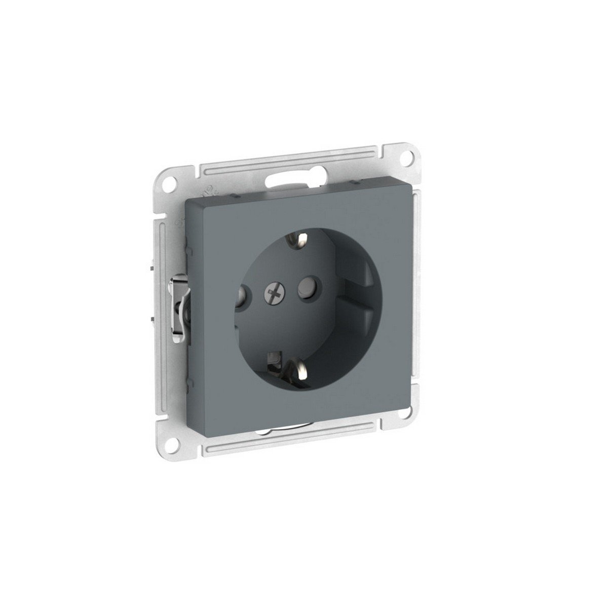 AtlasDesign Грифель Розетка SE AtlasDesign Грифель с заземлением со шторками быстрозажим. клем. ATN000745S