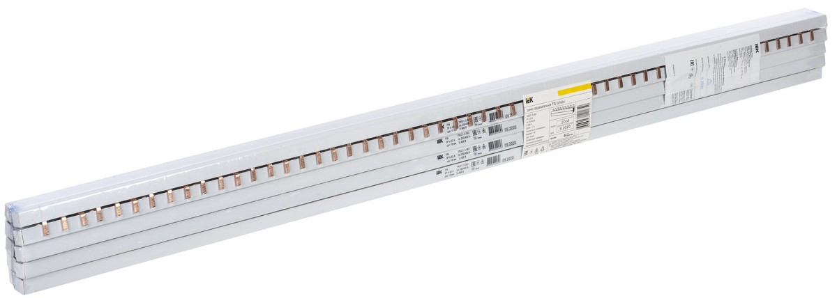 Комплектующие для щитов Шина соединительная IEK ( гребенка )типа PIN (штырь) 3Р 63А один метр 