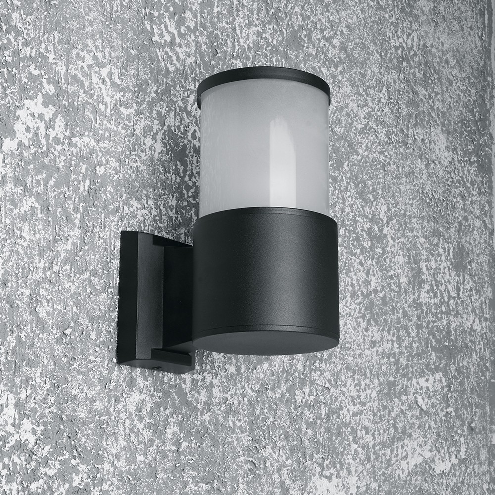 Уличные настенные светильники Светильник садово-парковый Feron DH0904 на стену вверх  E27 230V черный 11656 