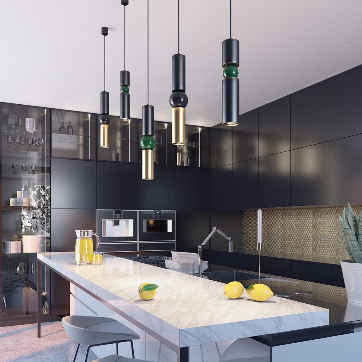 Подвесные светодиодные светильники Подвес ODEON LIGHT 4075/5L SAKRA 