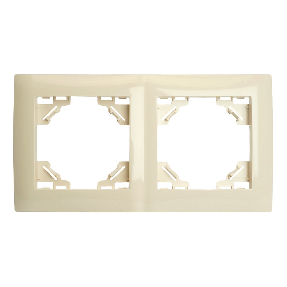 Эрна - Розетки и выключатели Stekker Рамка STEKKER 2-местная Эрна Элегант слоновая кость PFR00-9012-02 49667